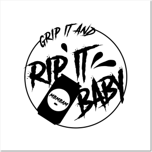 Grip It and Rip It (Black Logo) Posters and Art